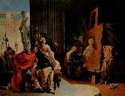Alexander der Grobe und Campaspe im Atelier des Apelles Giovanni Battista Tiepolo